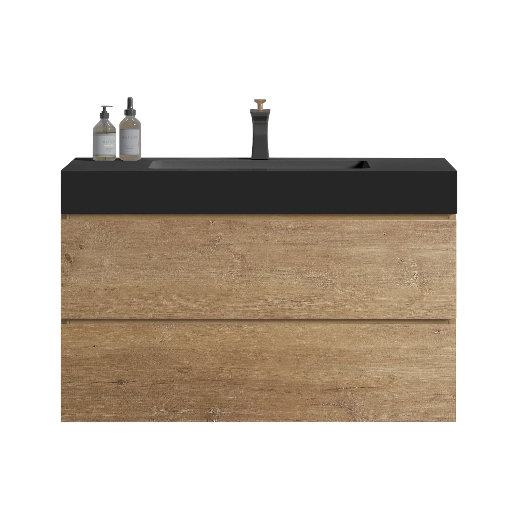 Alice - Bathroom Vanity With Sink, Large Storage, Wall Mounted