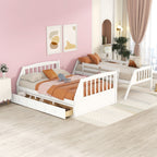 Bunk Bed With Drawers, Ladder And Storage Staircase
