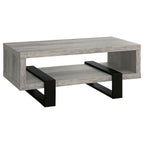 Dinard Engineered Wood Cocktail Coffee Table Grey Driftwood