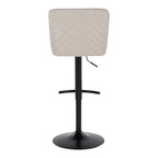 Henry - Contemporary Adjustable Barstool & Swivel With Rounded T Footrest (Set of 2)