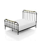 Transitional Style Bed With Accents