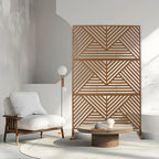 Freestanding Outdoor & Indoor Freestanding Metal Privacy Screen