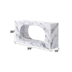 Fritzy - 59" Console Table - Engineered Stone