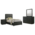 Cavelle 4-piece Twin Bedroom Set Black
