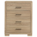 Arielle 4-drawer Bedroom Chest of Drawers Light Oak