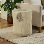 Gene - Fiber Concrete Accent Table - Brown