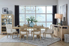 Somerset - Dining Arm Chair With Upholstered Seat & Back (Set of 2) - Butternut and Omari Natural