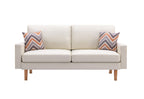 Bahamas - Minimalistic Sofa With 2 Throw Pillows