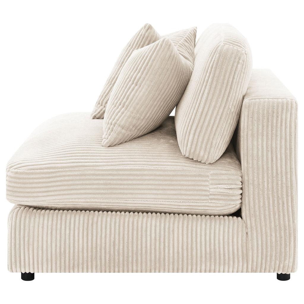 Blaine Upholstered Armless Chair Sand