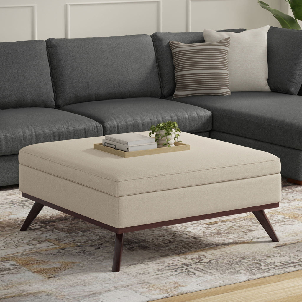 Owen - Multifunctional Square Coffee Table Storage Ottoman