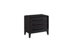 3 Drawer Nightstand With USB - Black