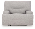 Acklen Place - 4 Pc. - 3-Piece Power Reclining Sectional Sofa With Raf Chaise, Wide Seat Power Recliner - Pewter