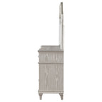 Evangeline 9-drawer Dresser with Mirror Silver Oak