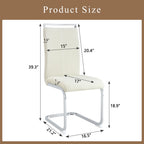 Dining Chairs With Ergonomic Backrest