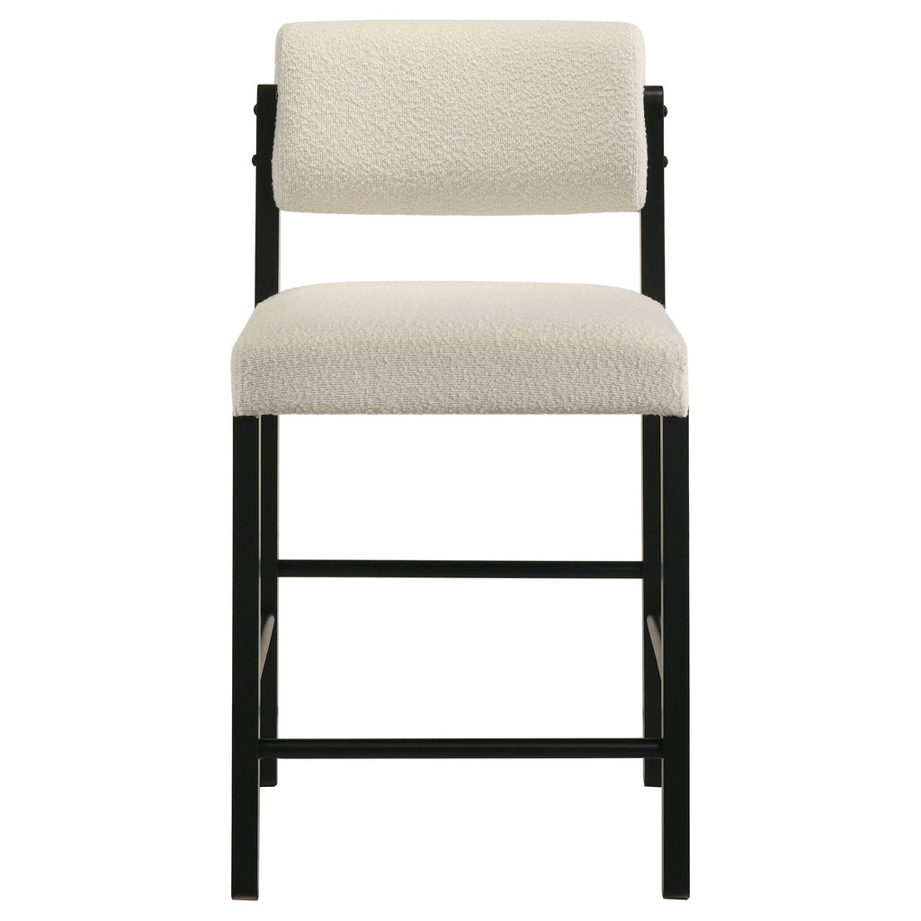 Hamlyn 5-piece Round Wood Counter Height Dining Set Cream and Black