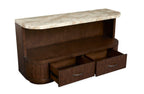 McPherson - Demilune Sofa Table - Burnt Umber