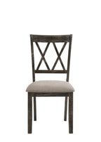 Claudia II - Weathered Side Chair (Set of 2) - Beige / Gray