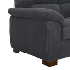Vintage Inspired 3 Seat Sofa With Tufted Cushions