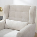 Modern Accent Chair Upholstered Foam Filled Living Room Chairs Comfy Reading Chair Mid-Century Modern Chair With Fabric Lounge Arm Chairs Armchair For Living Room Bedroom