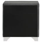 Melody Upholstered 2-drawer Nightstand Grey