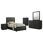 Cavelle 5-piece Twin Bedroom Set Black