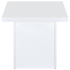 Devar 3-piece Square Coffee End Table Set White High Gloss