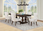 Ridgewell 7-piece Rectangular Trestle Dining Set Dark Oak