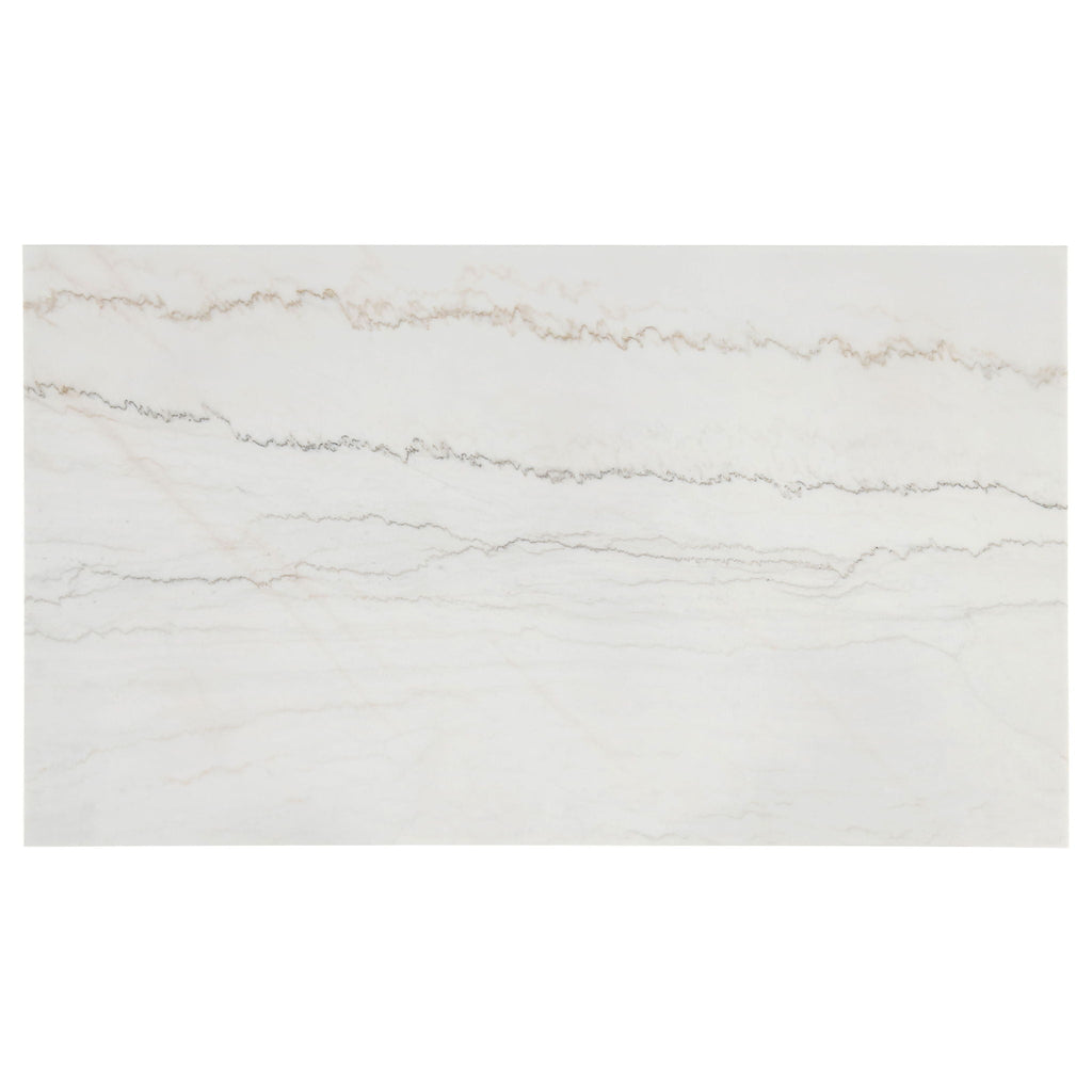 Averill 72-inch Rectangular White Marble Top Dining Table Coffee Bean