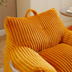 Giant Bean Bag Chair With Armrests And Footstool