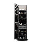 Swivel Jewelry Cabinet With Full Length Mirror