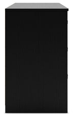 Finch - Six Drawer Dresser - 29'' Height - Black