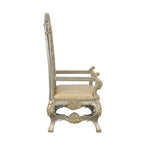 Danae - Arm Chair (Set of 2) - Synthetic Leather , Champagne & Gold