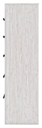 Cayboni - Five Drawer Chest - Whitewash