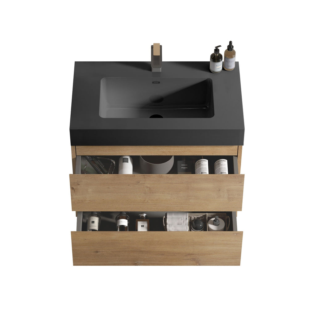 Alice - Bathroom Vanity With Sink, Large Storage, Wall Mounted