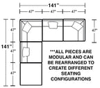 Posh - Modular Sectional And Ottoman