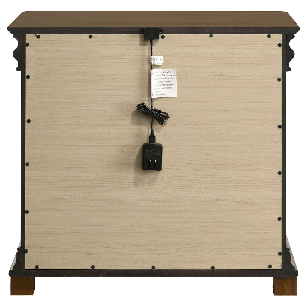 Garland 2-drawer Nightstand Bedside Table Brown Cherry