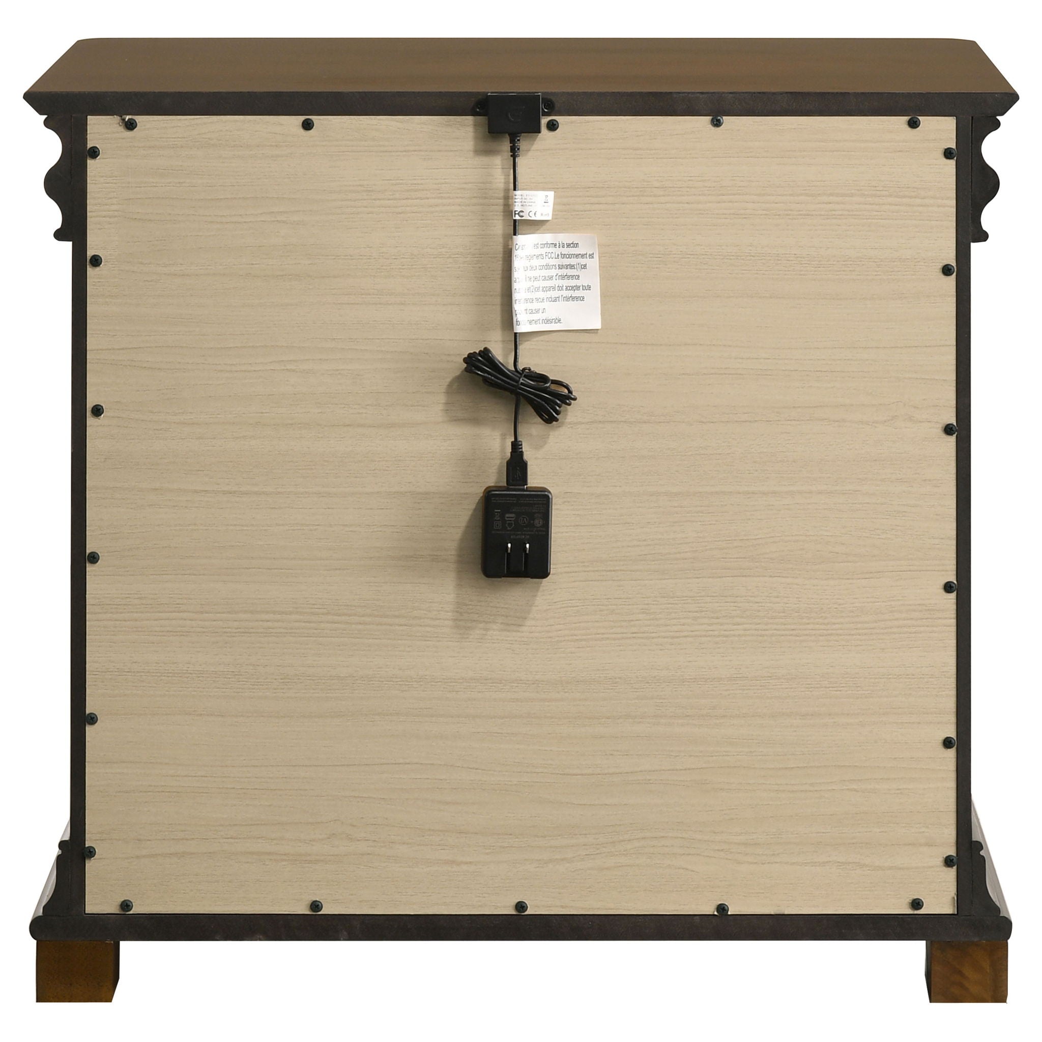Garland 2-drawer Nightstand Bedside Table Brown Cherry