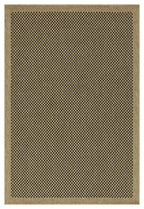Earth - 5'3" X 7'3" Indoor, Outdoor Area Rug, Polypropylene - Jute / Black