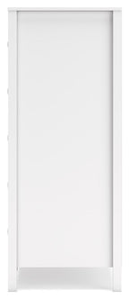 Hallityn - Five Drawer Chest - White