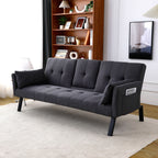 Sofa Bed With Foldable Design And Cup Holder