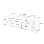 Stylish Sofa With Storage Seat And Cylindrical Backrest