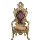 Bernadette - Arm Chair (Set of 2) - Pattern Fabric & Gold