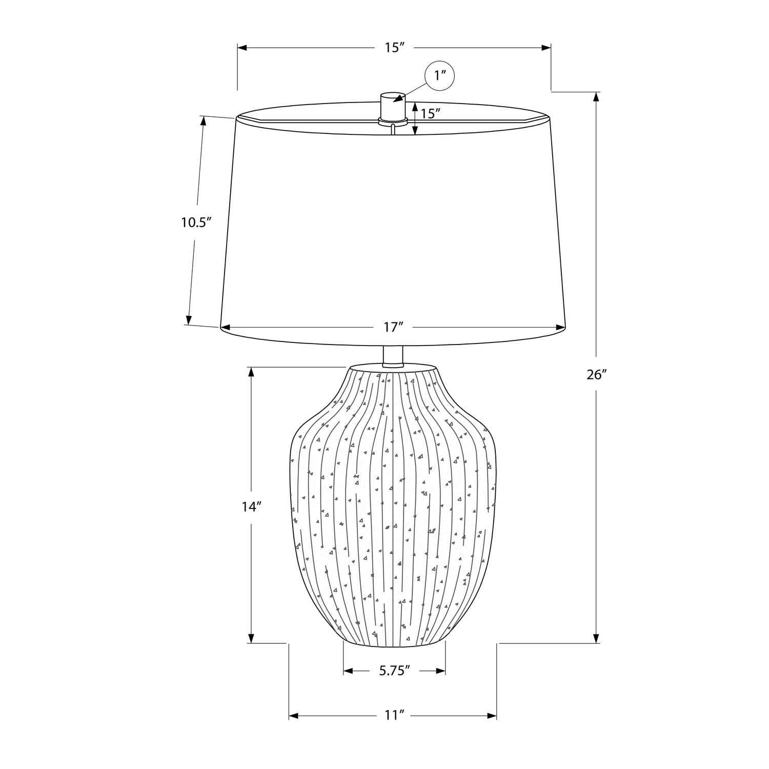 Lighting, Table Lamp, Ceramic, Transitional - Cream