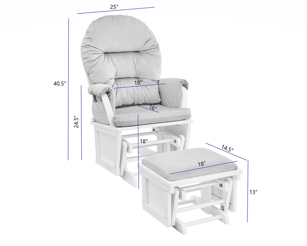 Madison - Glider & Ottoman - Base