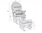 Mason - Comfortable Glider And Ottoman