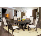 Elegant Dining Set Round Table And Side Chairs