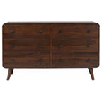Robyn 6-drawer Bedroom Dresser Dark Walnut