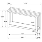Payne Wood Entryway Sofa Console Table White