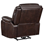 Sycamore Upholstered Power Recliner Chair Dark Brown