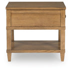 Sharlance - Rectangular End Table - Light Brown